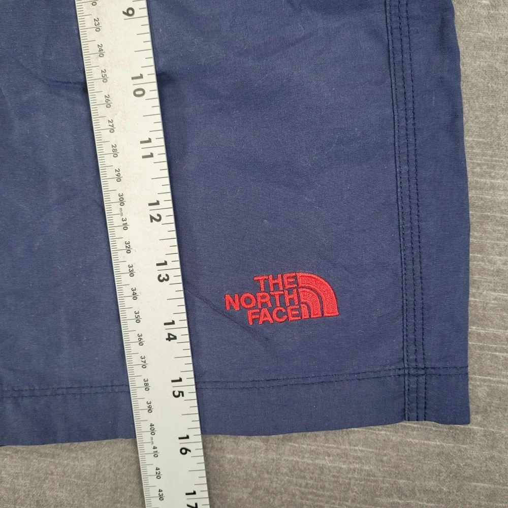 The‎ North Face Mens Navy Blue Belted Hiking Shorts Red Logo Size Large